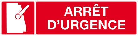 ARRET D'URGENCE 200x52mm TALIAPLAST - 620110