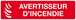 AVERTISSEUR D' INCENDIE 200x52mm TALIAPLAST - 620115