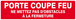 PORTE COUPE-FEU (+ texte) 200x52mm TALIAPLAST - 620121