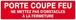 PORTE COUPE-FEU (+ texte) 200x52mm TALIAPLAST - 620121