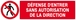 DEFENSE D'ENTRER SANS AUTORISATION DIRECTE 200x52mm TALIAPLAST - 620205