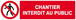 Panneau rigide CHANTIER INTERDIT AU PUBLIC 200x52mm TALIAPLAST - 620209