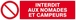 Panneau rigide INTERDIT AUX NOMADES ET CAMPEURS 200x52mm TALIAPLAST - 620211