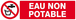Panneau rigide EAU NON POTABLE 200x52mm TALIAPLAST - 620214