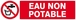 Panneau rigide EAU NON POTABLE 200x52mm TALIAPLAST - 620214