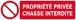 PROPRIETE PRIVEE CHASSE INTERDITE 200x52mm TALIAPLAST - 620216