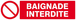BAIGNADE INTERDITE 200x52mm TALIAPLAST - 620218