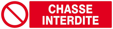 CHASSE INTERDITE 200x52mm TALIAPLAST - 620219