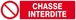 CHASSE INTERDITE 200x52mm TALIAPLAST - 620219