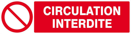 CIRCULATION INTERDITE 200x52mm TALIAPLAST - 620220