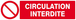 CIRCULATION INTERDITE 200x52mm TALIAPLAST - 620220