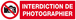 Panneau rigide INTERDICTION DE PHOTOGRAPHIER 200x52mm TALIAPLAST - 620231