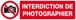 Panneau rigide INTERDICTION DE PHOTOGRAPHIER 200x52mm TALIAPLAST - 620231
