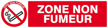 ZONE NON FUMEUR 200x52mm TALIAPLAST - 620235