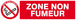 ZONE NON FUMEUR 200x52mm TALIAPLAST - 620235