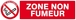 ZONE NON FUMEUR 200x52mm TALIAPLAST - 620235