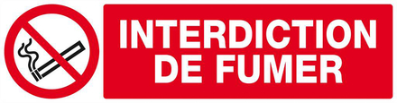 INTERDICTION DE FUMER 200x52mm TALIAPLAST - 620236