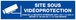 Panneau rigide SITE SOUS VIDEOPROTECTION 200x52mm TALIAPLAST - 620237