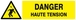 Panneau rigide DANGER HAUTE TENSION 200x52mm TALIAPLAST - 620302