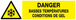 DANGER, BASSES TEMPERATURES CONDITIONS DE GEL 200x52mm TALIAPLAST - 620308