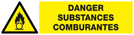 DANGER, SUBSTANCES COMBURANTES 200x52mm TALIAPLAST - 620313