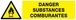 DANGER, SUBSTANCES COMBURANTES 200x52mm TALIAPLAST - 620313