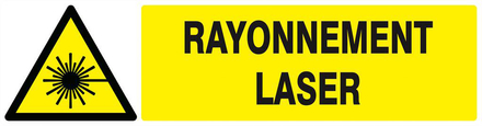 DANGER, RAYONNEMENT LASER 200x52mm TALIAPLAST - 620316