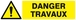 DANGER TRAVAUX 200x52mm TALIAPLAST - 620322
