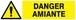 DANGER AMIANTE 200x52mm TALIAPLAST - 620323