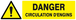 Panneau rigide DANGER CIRCULATION D'ENGINS 200x52mm TALIAPLAST - 620324