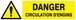 Panneau rigide DANGER CIRCULATION D'ENGINS 200x52mm TALIAPLAST - 620324