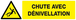 Panneau rigide DANGER, CHUTE AVEC DENIVELLATION 200x52mm TALIAPLAST - 620327