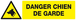 Panneau rigide DANGER, CHIEN DE GARDE 200x52mm TALIAPLAST - 620330