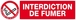 INTERDICTION DE FUMER (DECRET DU 15/11/2006) 200x52mm TALIAPLAST - 620335