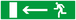 EVACUATION VERS SORTIE GAUCHE 200x52mm TALIAPLAST - 620423