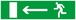 EVACUATION VERS SORTIE GAUCHE 200x52mm TALIAPLAST - 620423