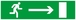 EVACUATION VERS SORTIE DROITE 200x52mm TALIAPLAST - 620424