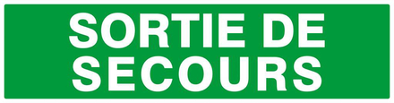 SORTIE DE SECOURS 200x52mm TALIAPLAST - 620432