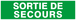 SORTIE DE SECOURS 200x52mm TALIAPLAST - 620432