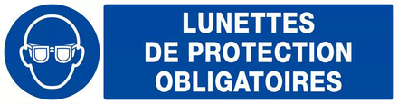 LUNETTES DE PROTECTION OBLIGATOIRES 200x52mm TALIAPLAST - 620507