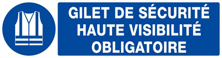 GILET DE SECURITE HAUTE VISIBILITE OBLIGAT. 200x52mm TALIAPLAST - 620513