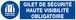 GILET DE SECURITE HAUTE VISIBILITE OBLIGAT. 200x52mm TALIAPLAST - 620513