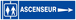 ASCENSEUR FLECHE A DROITE 200x52mm TALIAPLAST - 620602