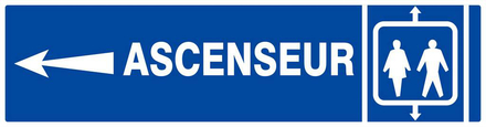 ASCENSEUR FLECHE A GAUCHE 200x52mm TALIAPLAST - 620603