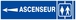 ASCENSEUR FLECHE A GAUCHE 200x52mm TALIAPLAST - 620603