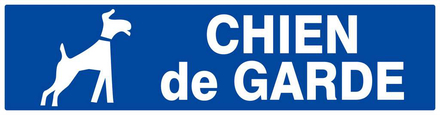 CHIEN DE GARDE 200x52mm TALIAPLAST - 620612
