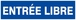 ENTREE LIBRE 200x52mm TALIAPLAST - 620615