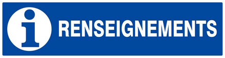 RENSEIGNEMENTS 200x52mm TALIAPLAST - 620626