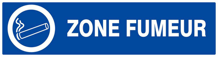 ZONE FUMEUR 200x52mm TALIAPLAST - 620633
