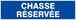 Panneau rigide CHASSE RESERVEE 200x52mm TALIAPLAST - 620639